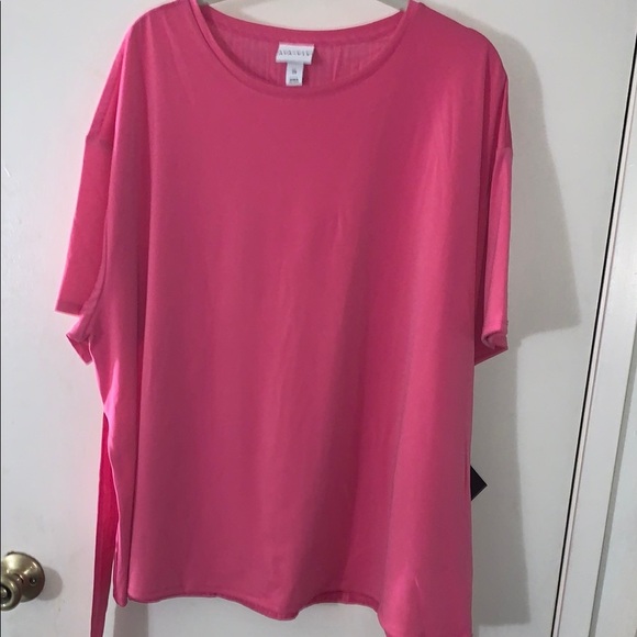 BNWT Ava & Viv Pink Women's Top - Picture 1 of 10